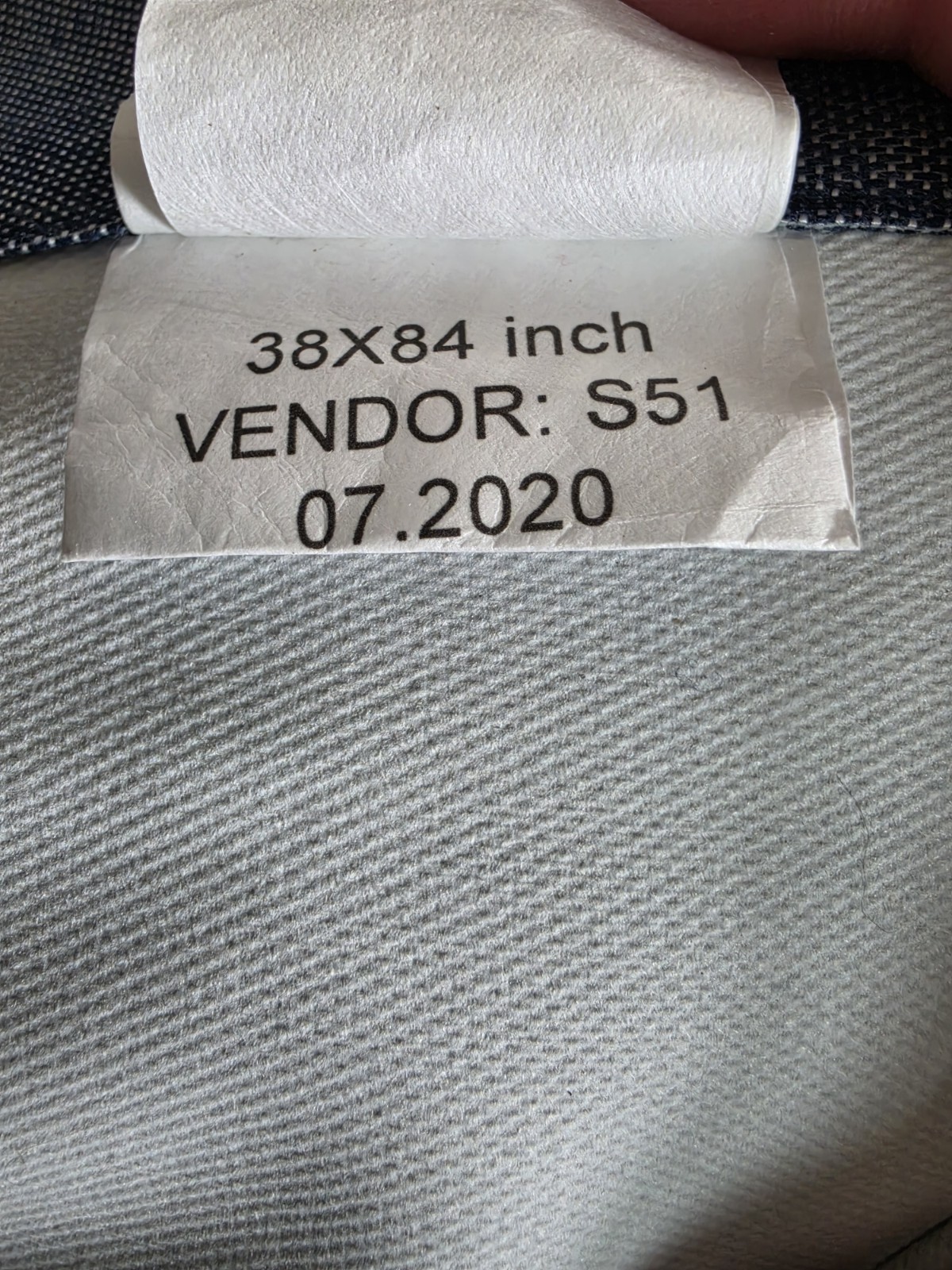 2 Your Zone Chambray Blue Light Filtering Panel 38×84 Rod Pocket Poly/Cotton