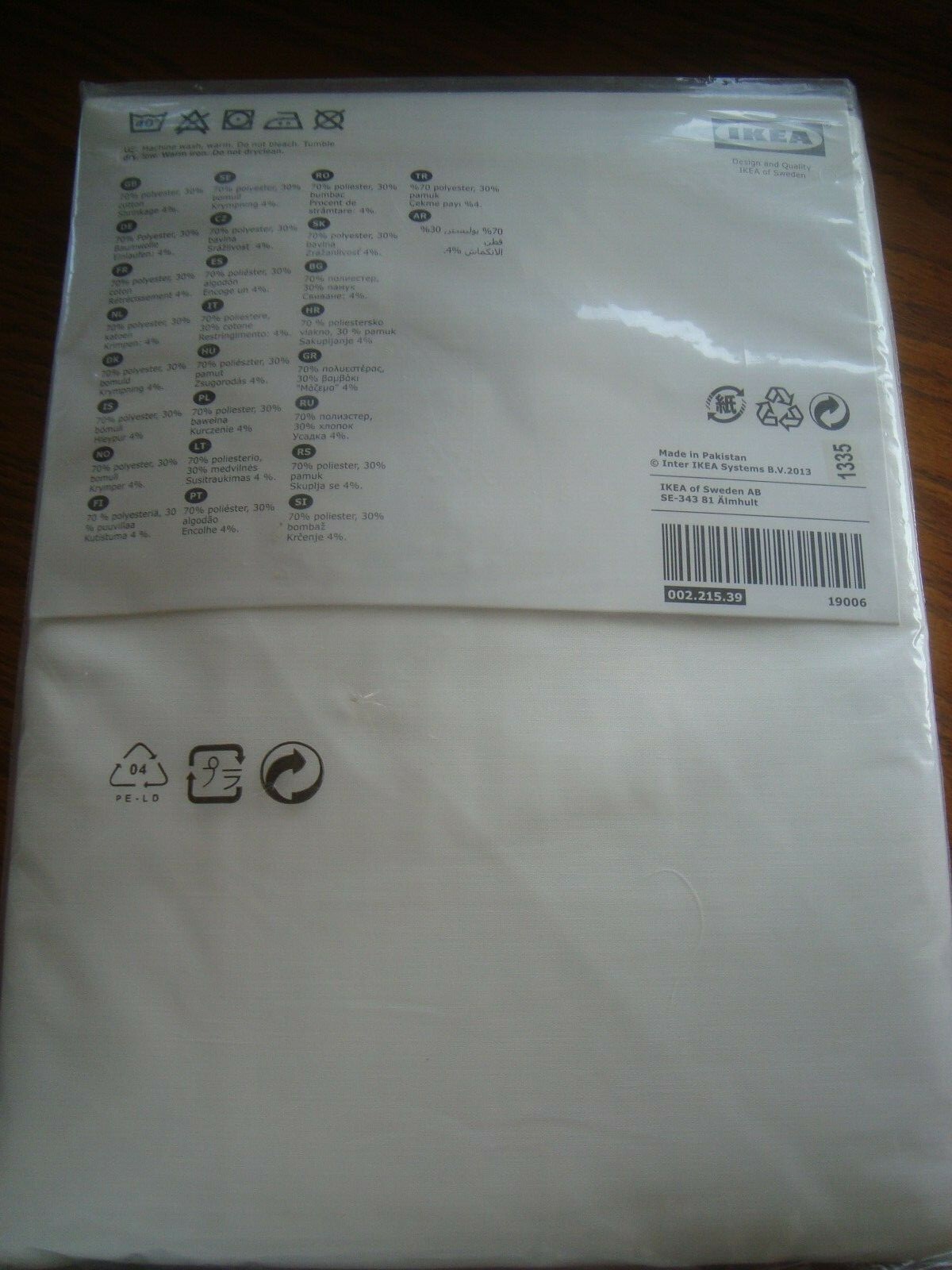 IKEA White Pair of Curtains Window Panels 57×98 1/2″ (145 x 250 cm ) 002.215.39