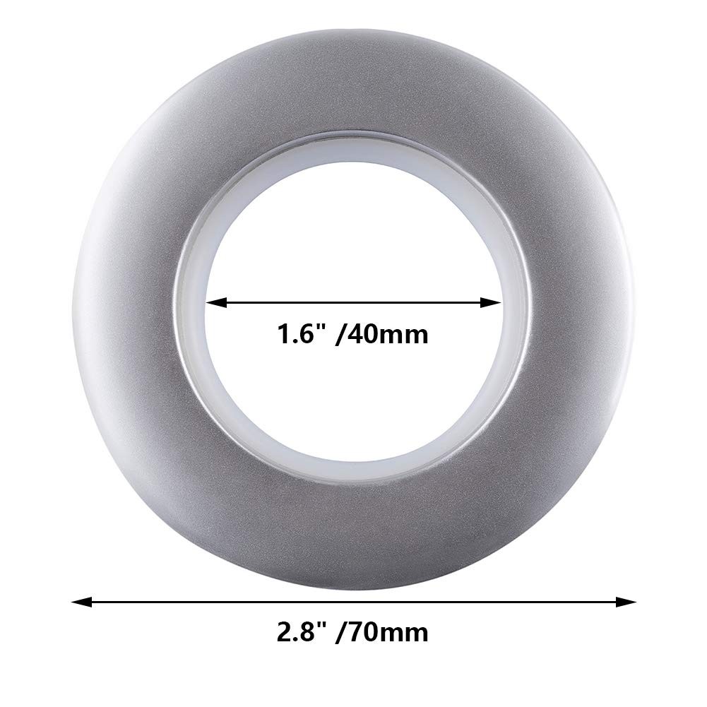 32 Pack Curtain Grommets,Inner Diameter 1-9/16″(40mm) Curtain Eyelet Rings Na…