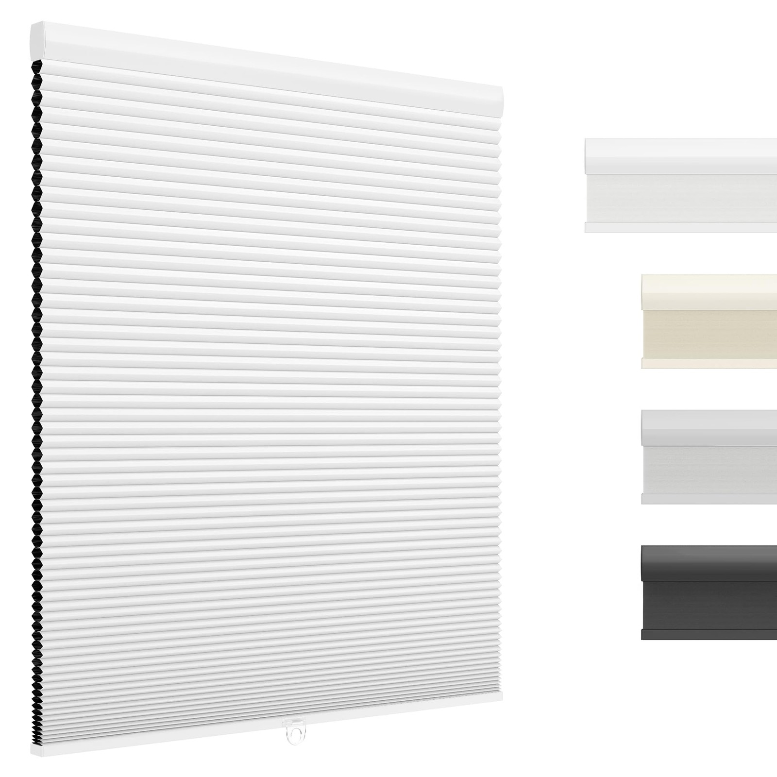 UNISHADES Blackout Cordless Cellular Shades 30″W x 48″H White