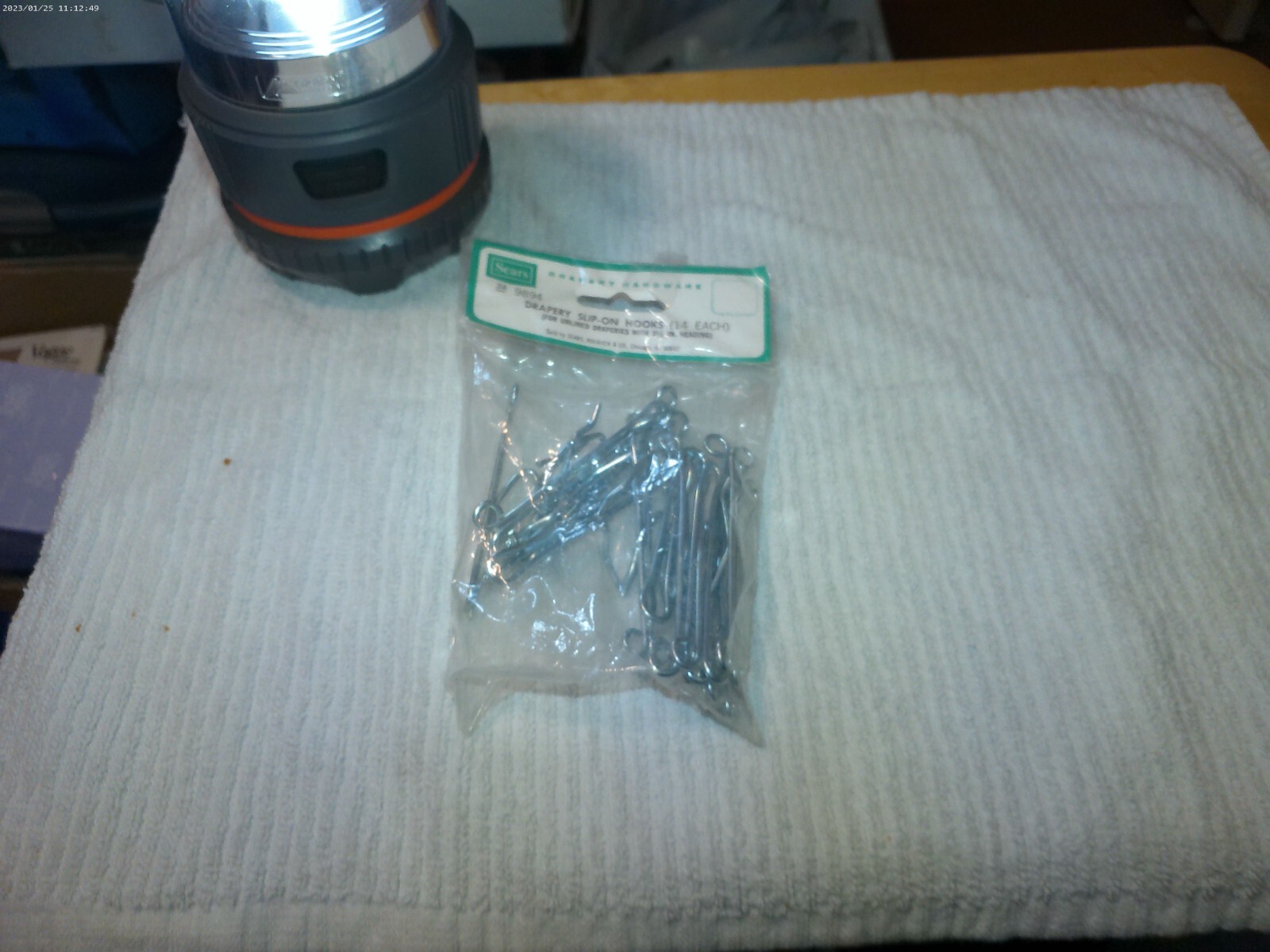 14 SEARS 3 1/2 ” Slip-On Steel Drapery Hooks