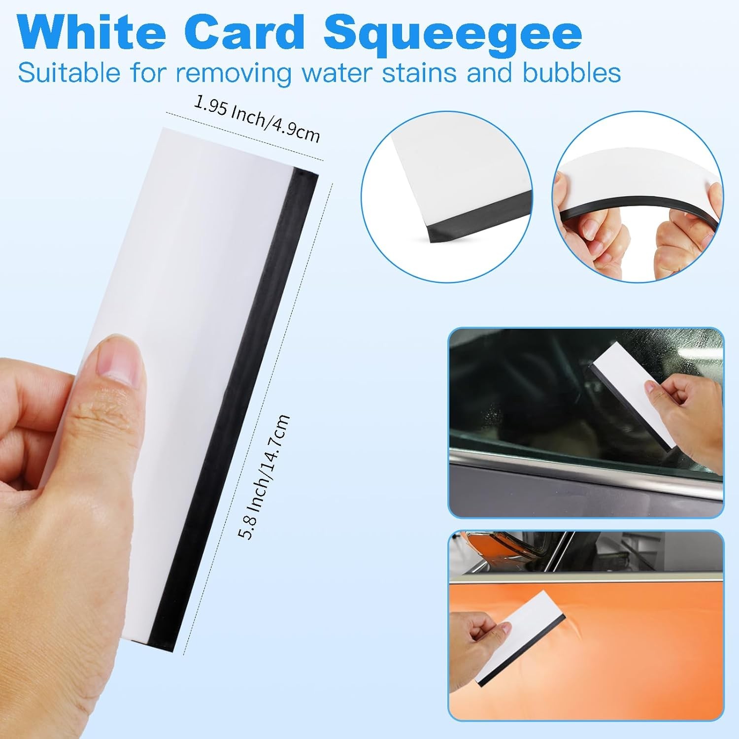Professional 8-Piece Car Window Tint & Vinyl Wrap Tool Kit, Auto Glass Film