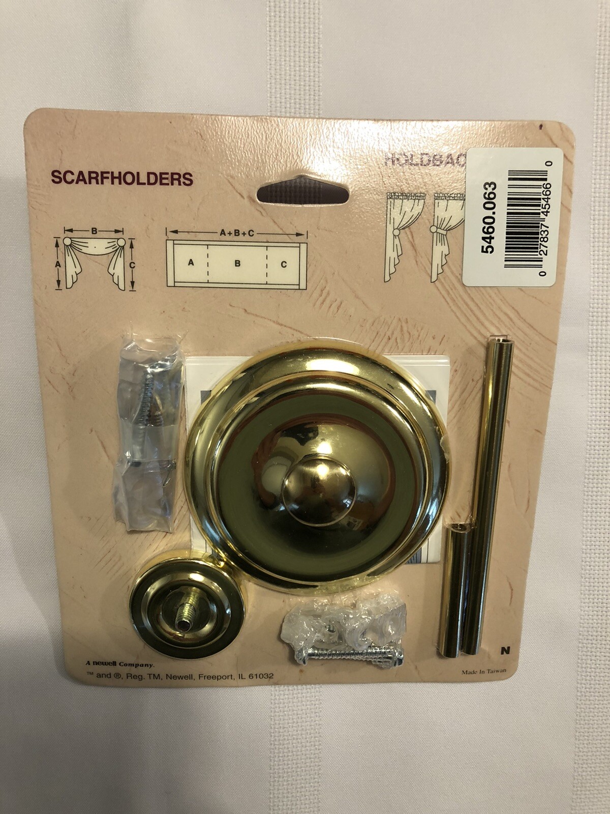 Kirsch One Pair ScarfHolder Holdbacks Factory Sealed Model 5460-063