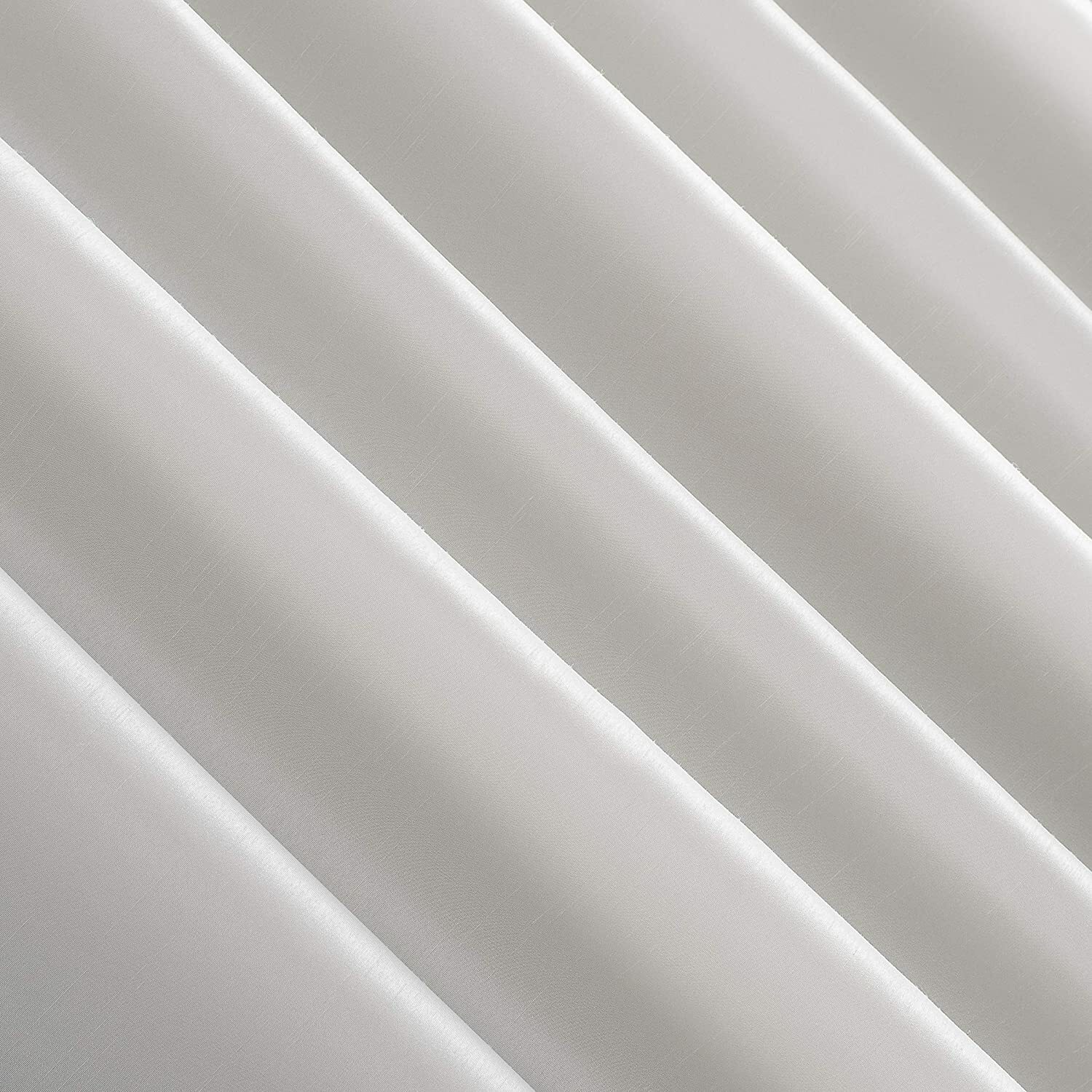 Sun Zero 84″ Evelina Back Tab Blackout Window Curtain Panel – Pearl White