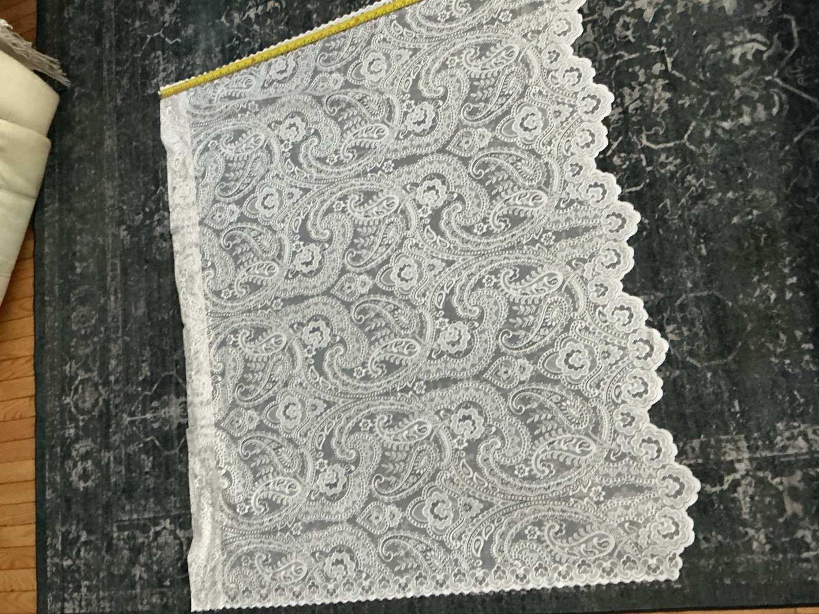 White(beige) Lace Curtins Panel From Home Collection Brand