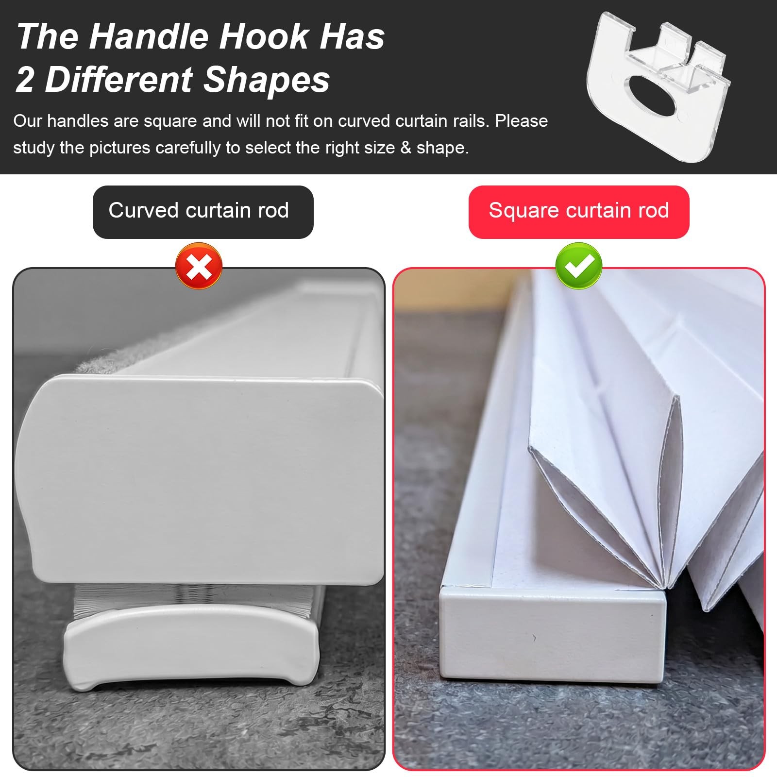 Dplolng 3 Pack Cordless Honeycomb Shade Lift Handles(Made After 2015) Blinds …