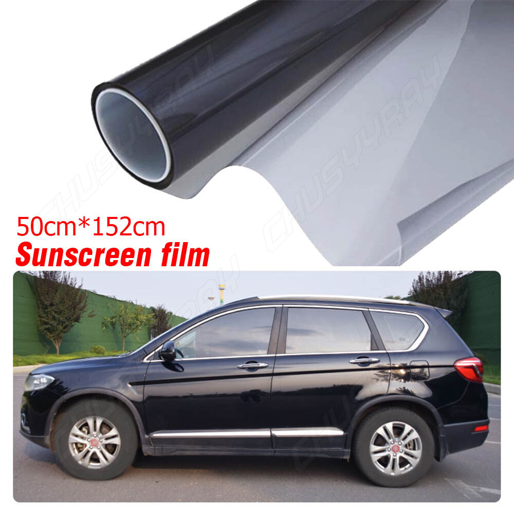 50*152cm Window Tint Limo Dark Black 25% VLT Uncut Roll Car Film Home DIY