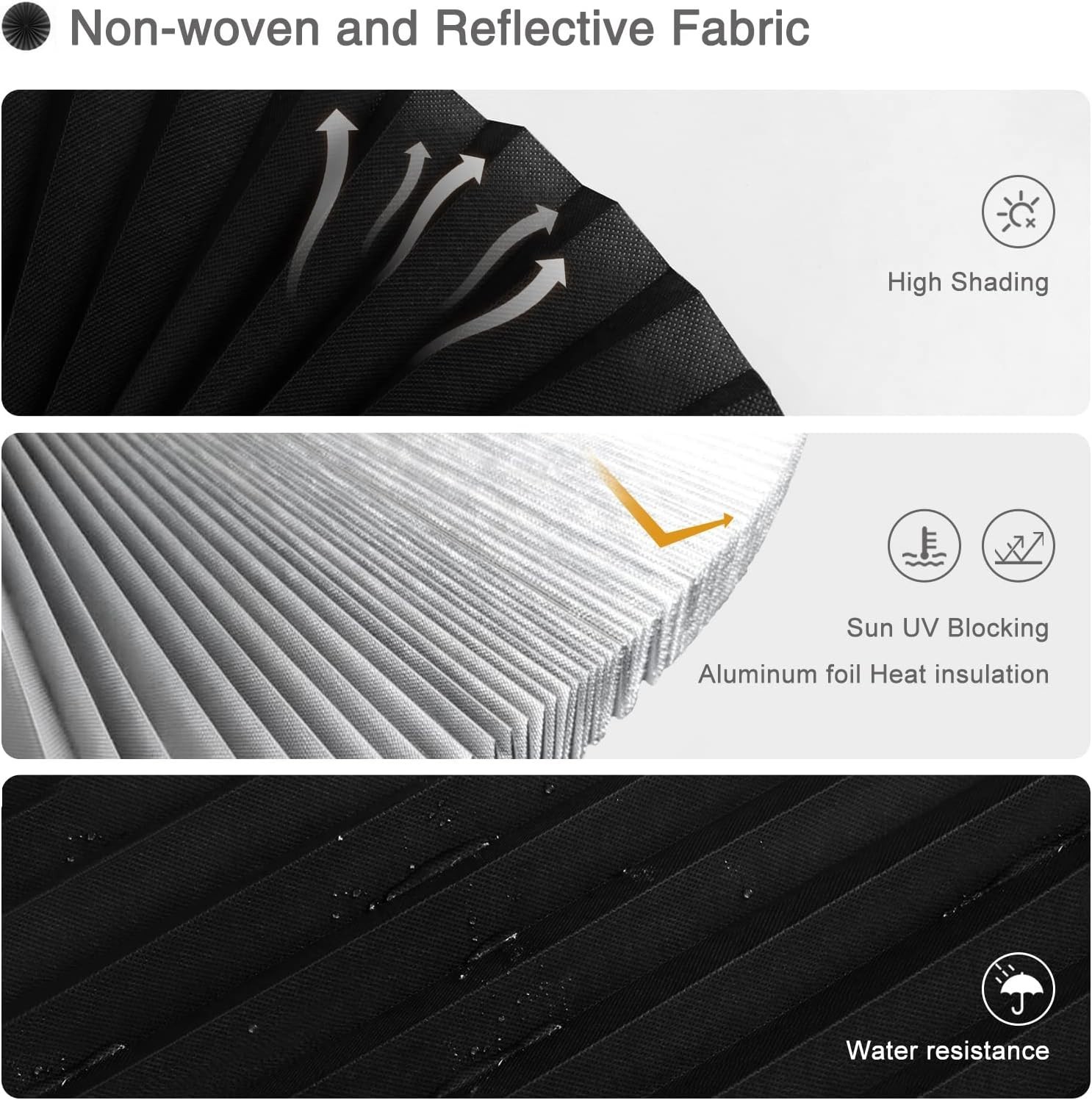 Self-Adhesive Pleated Paper Blinds – Adjustable Blackout Curtains for Home