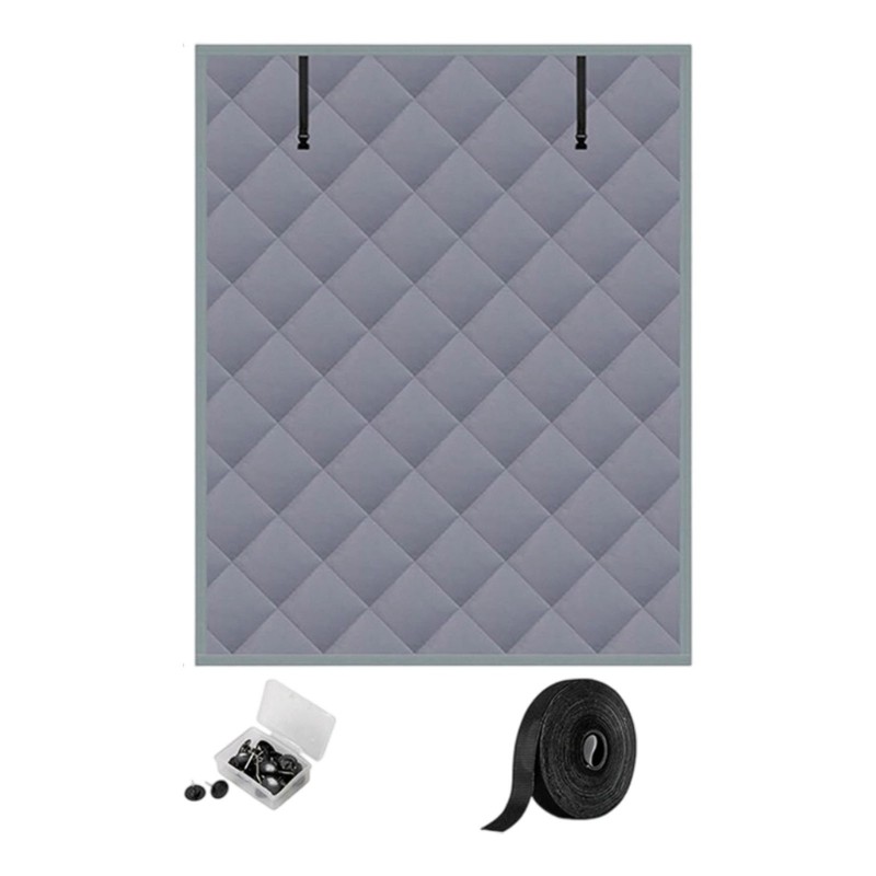 Window Insulation Curtain Set Reinforced Oxford Fabric Fasteners Complete Set