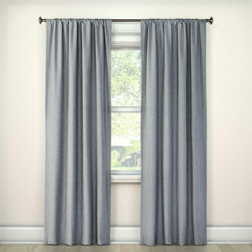 Room Essentials Room-Darkening Curtain Gray 42″ x 84″ One Panel Rod Pocket