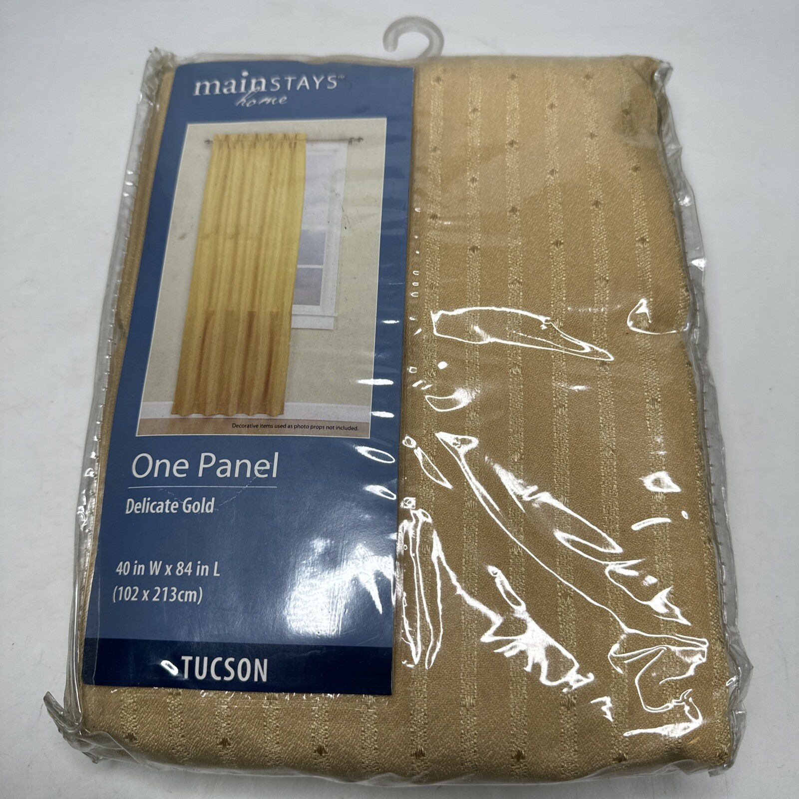 Mainstays Home Delicate Gold Tuscon One Panel 40″ W x 84″ L Brand New