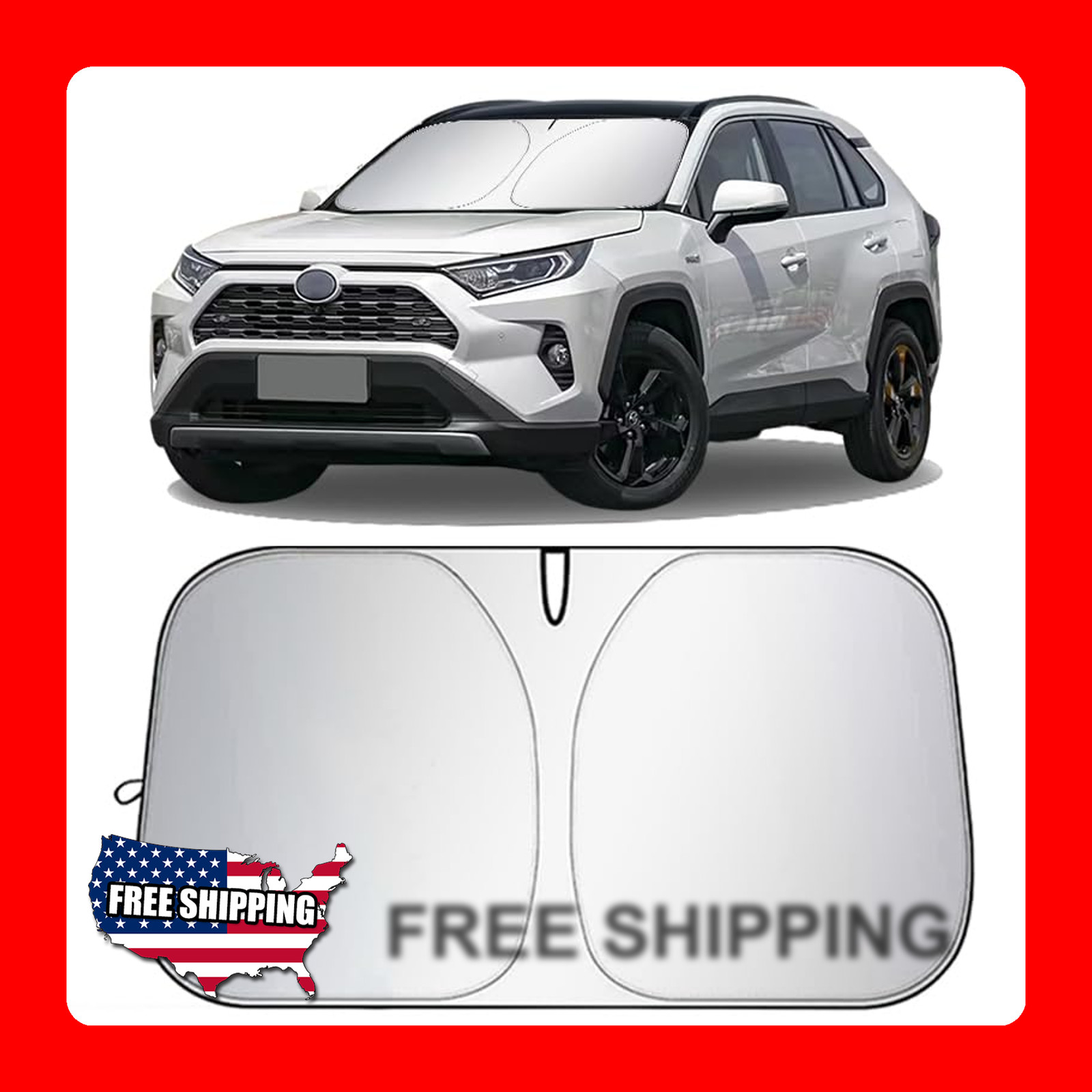 Car Windshield Sun Shade Reflective UV Heat Blocker 57×32 Inches