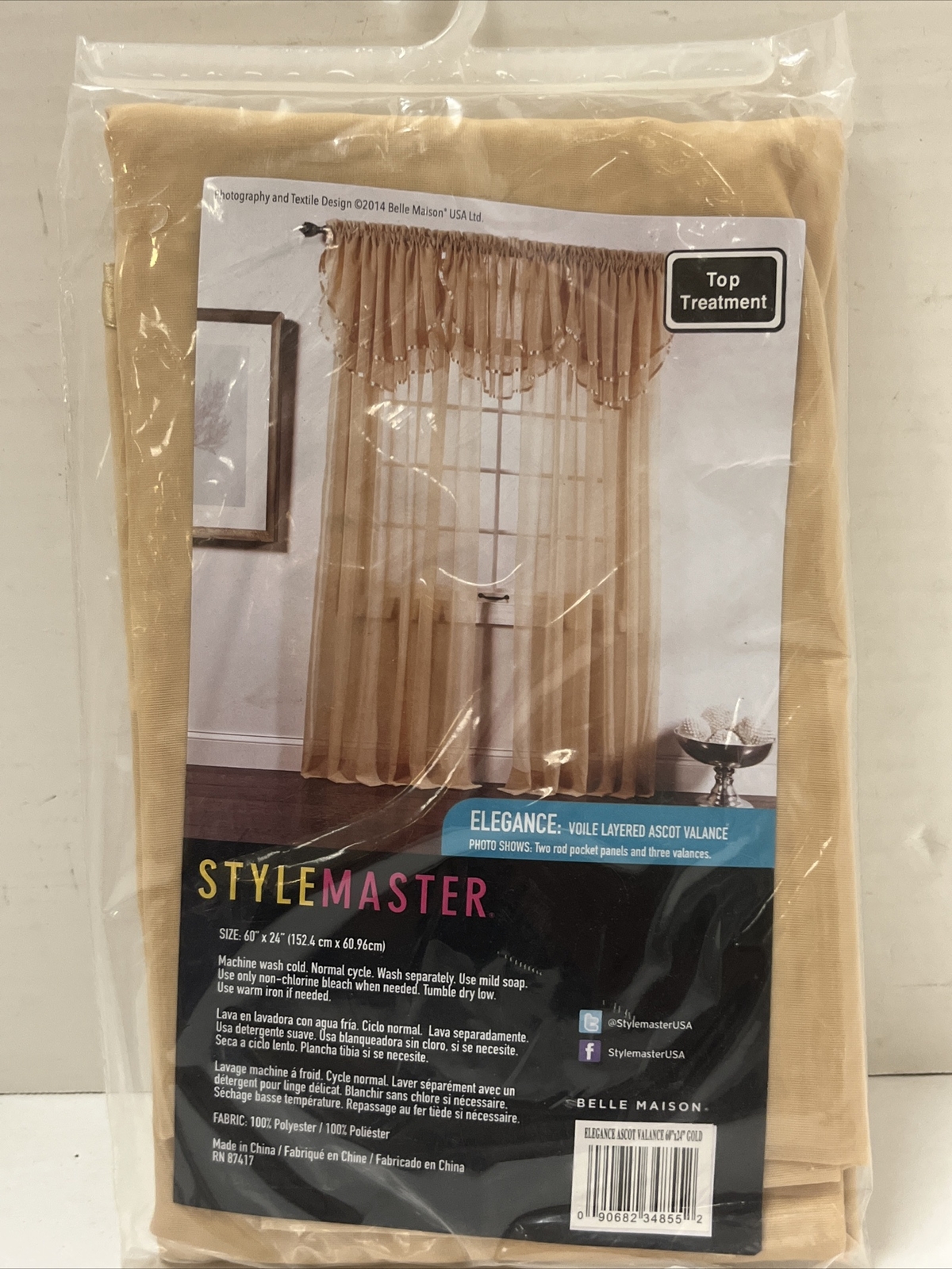 Elegance Top Treatment Style Master 60”x24”