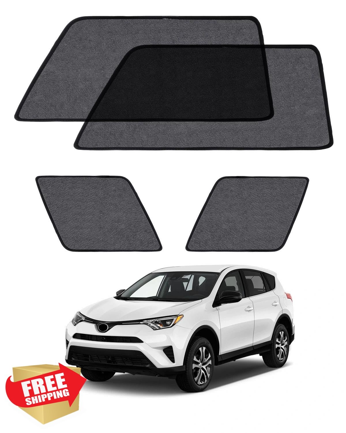 EVOOOR RAV4 2013-2018 Magnetic Shades 4PC