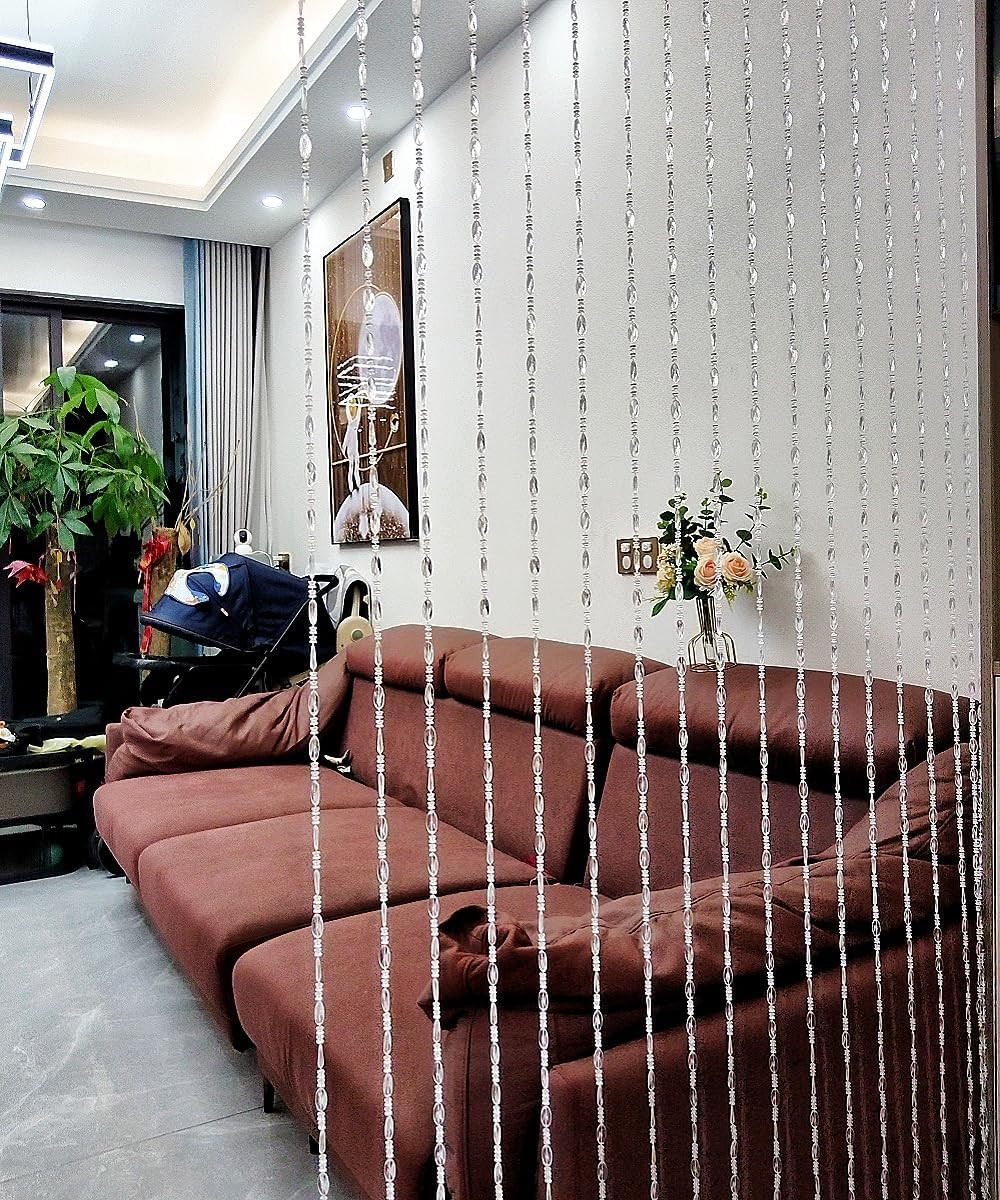 Beaded Curtain Doorways Acrylic Hanging Door Beads String Curtains Tassel Room D