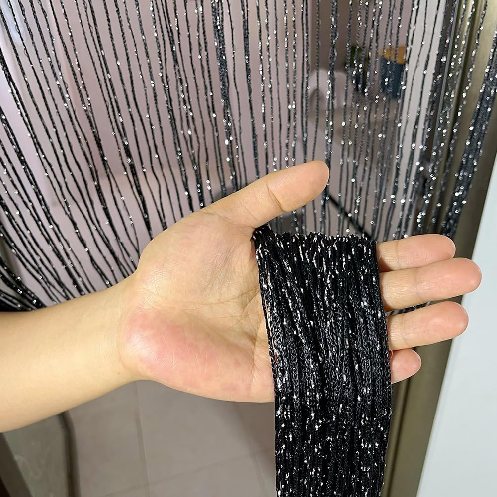 Home Decor Sequin Curtain for Doorway,Door String Curtains, 39X79 Inch Hanging,C