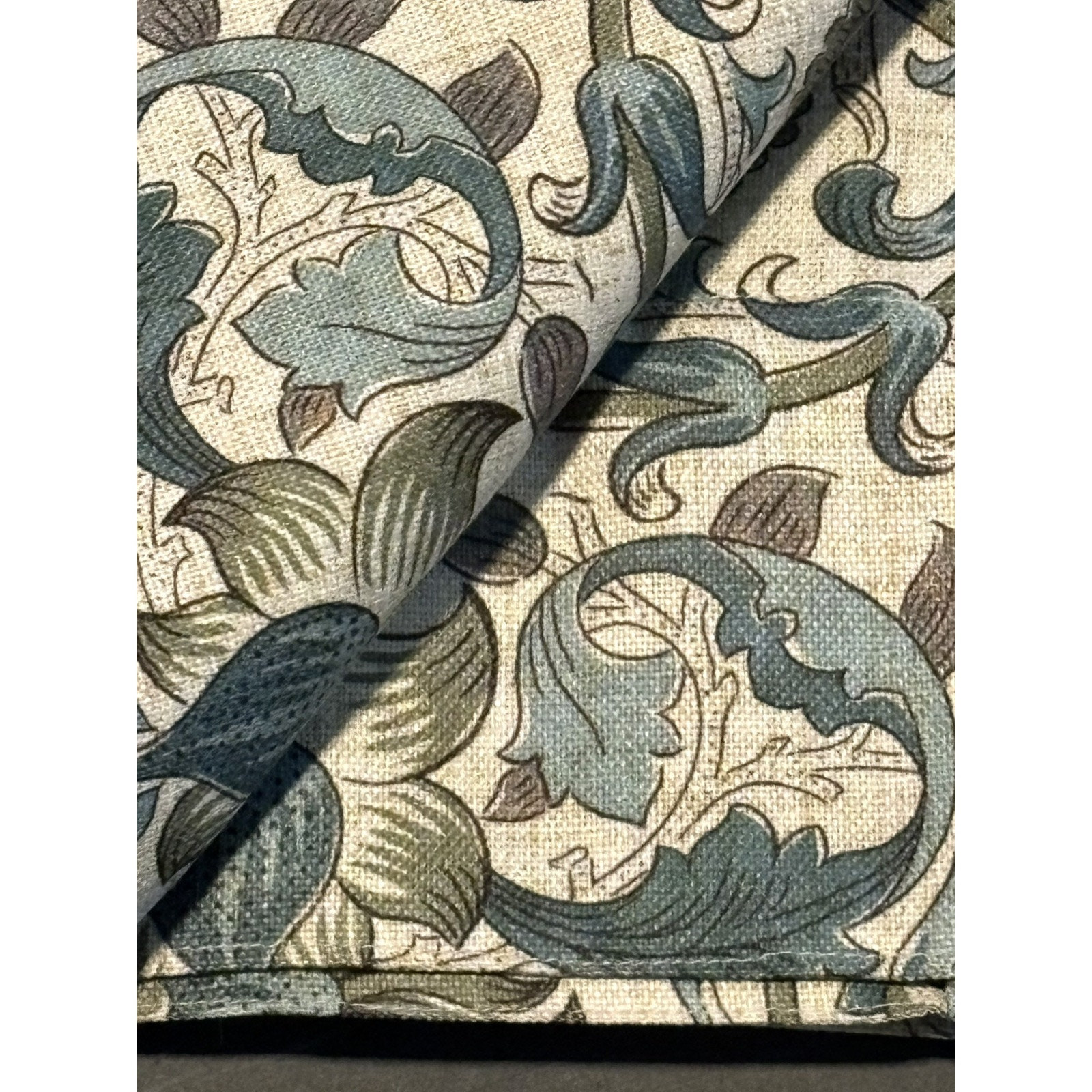 William Morris & Co. Window Curtains Panels Lodden Set Pair 50 X 84” Blue Drapes
