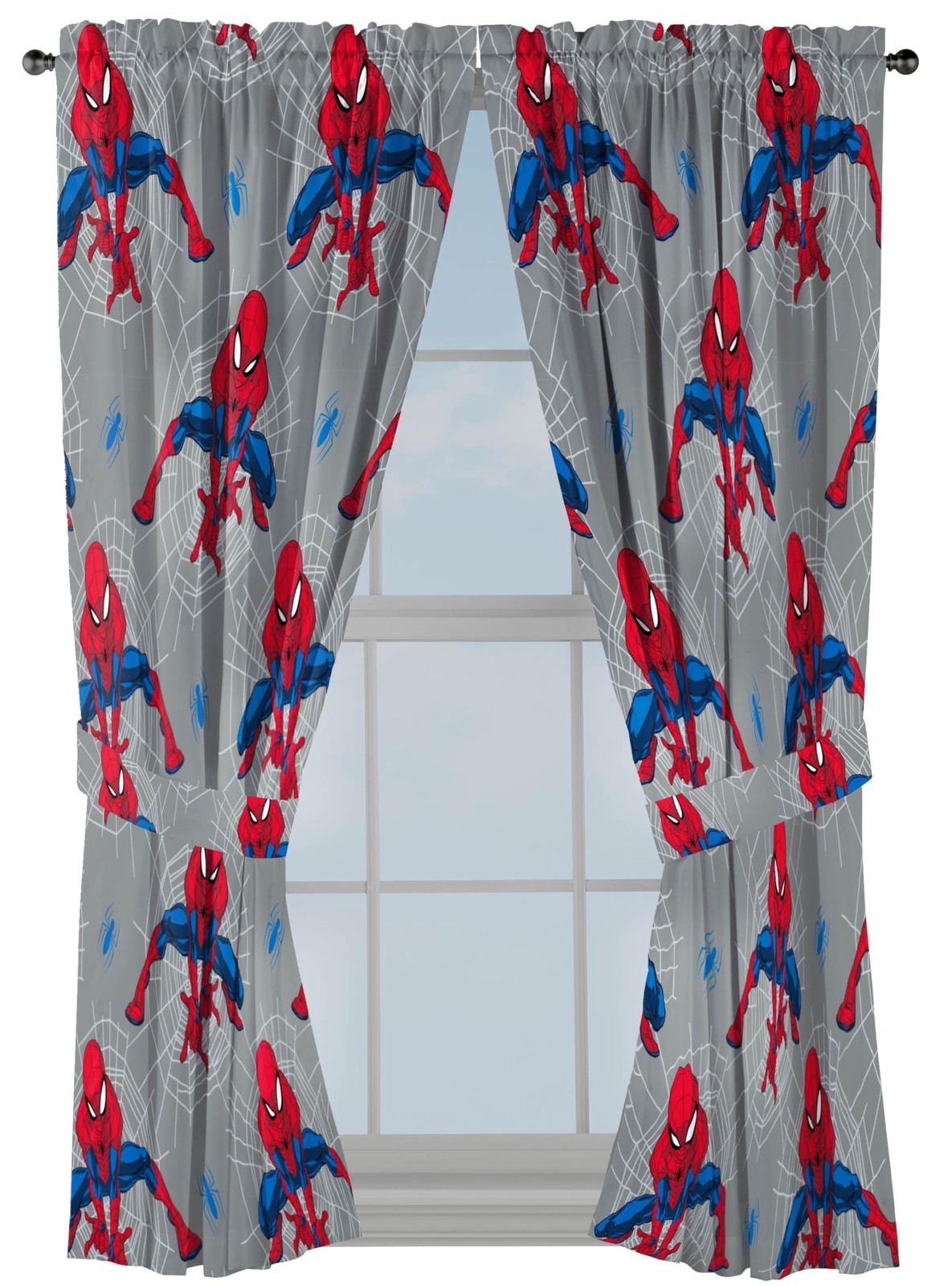 Jay Franco Black Out Window Curtains For Kids Bedroom 4-Piece Drape Set 2