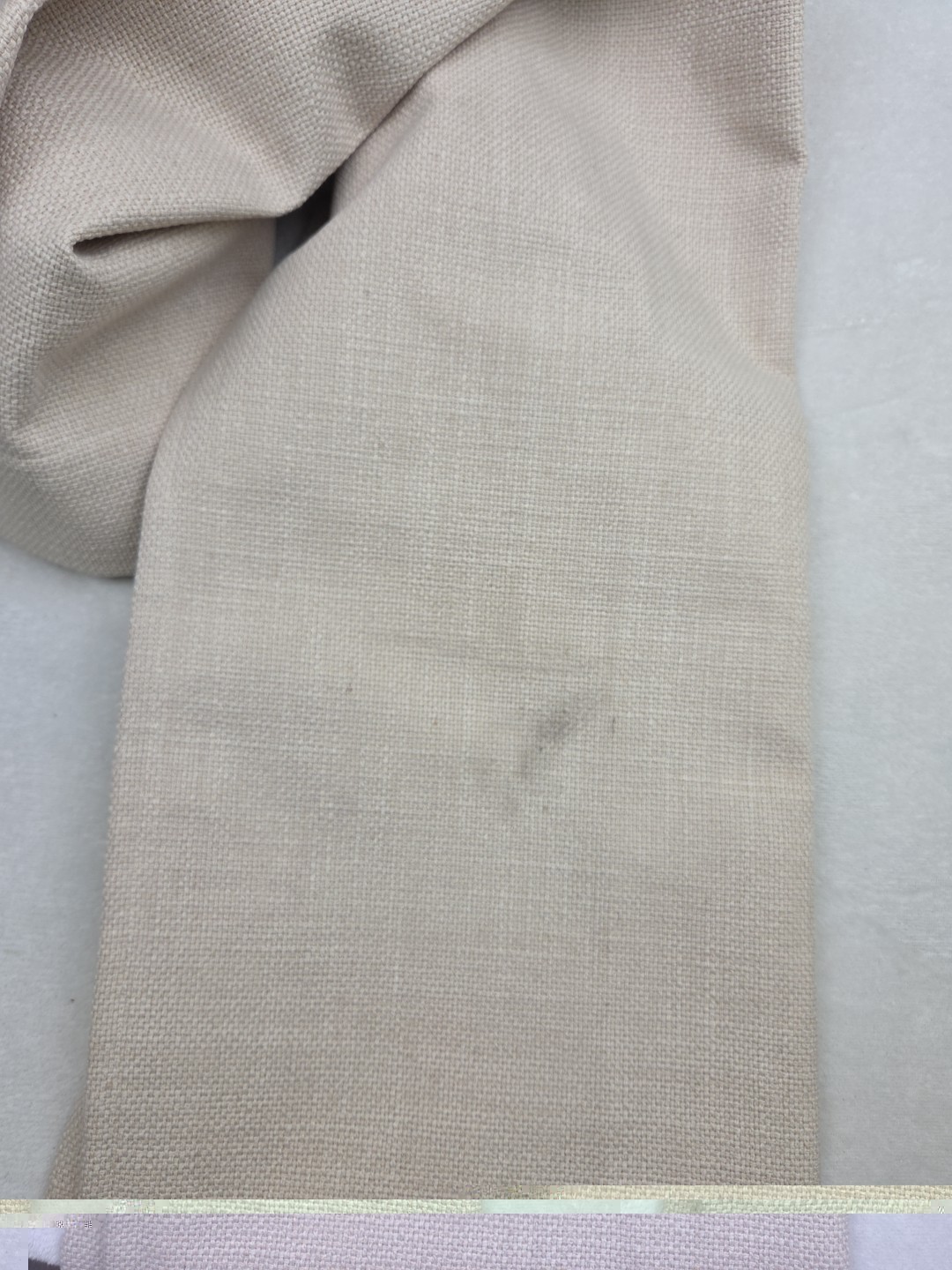 2 Ballard Designs Textured Linen Blend Lined Drapery Curtain Panels Ivory 53×84