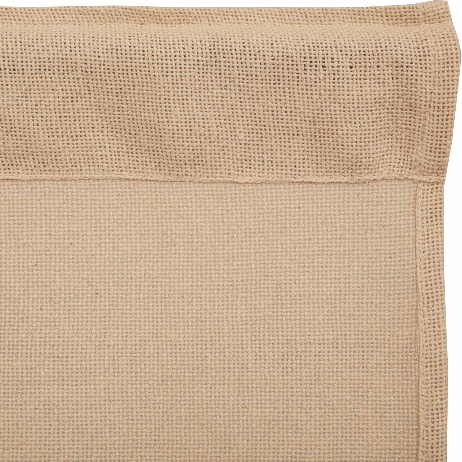 Farmhouse 16″x72″ Valance Tan Rod Pocket Kitchen Window Curtains VHC Brands