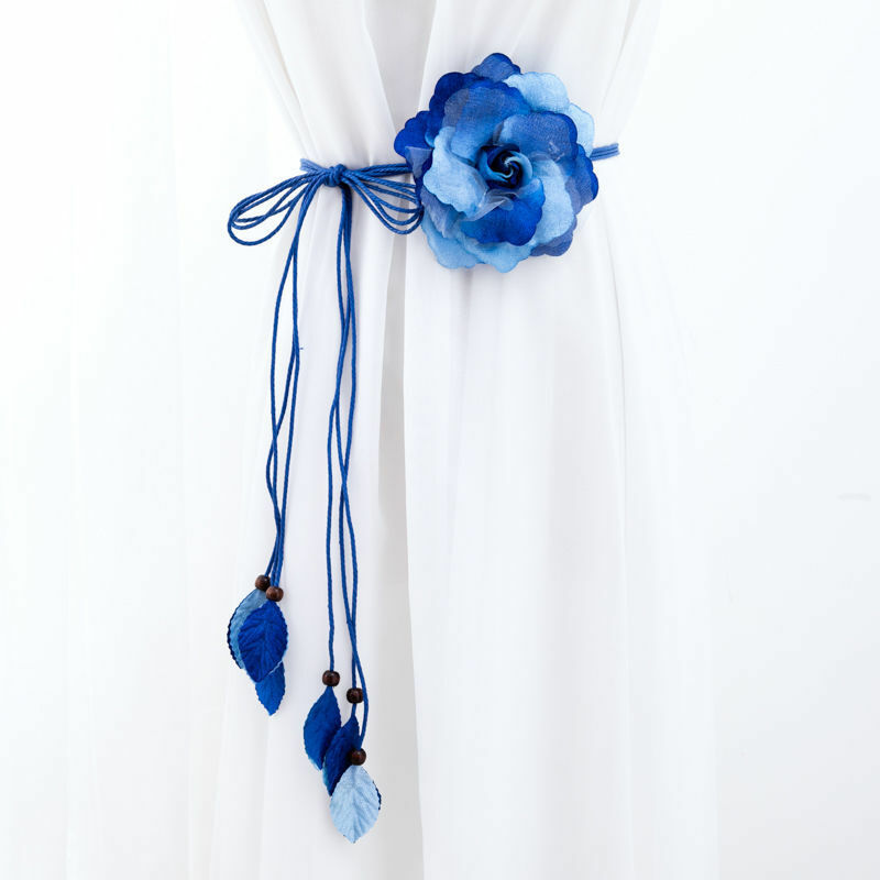 1 Pair Floral Curtain Tie Backs Holdback Tieback Holders Flower Home Decor