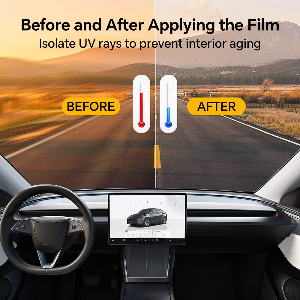For Premium Ceramic PreCut Window Tint Film Tesla Model Y Juniper 2025 5%-70%VLT