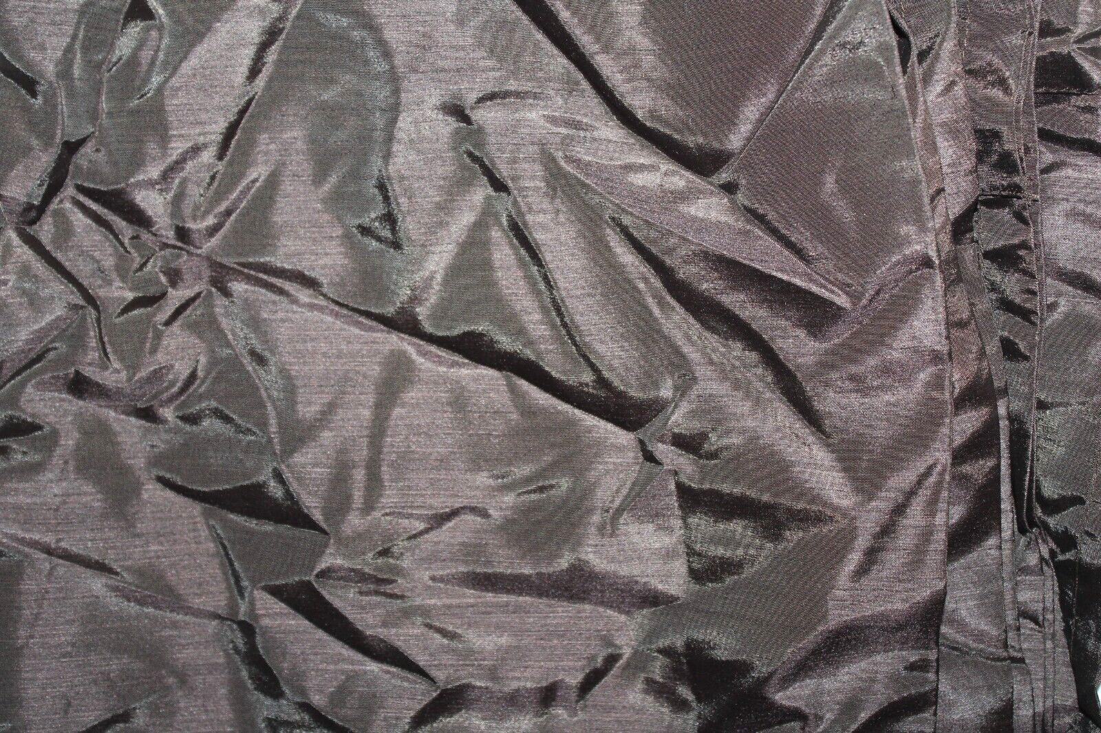 Jaclyn Smith One Solid Faux Silk Chocolate Brown Solid Panel – 54×84″