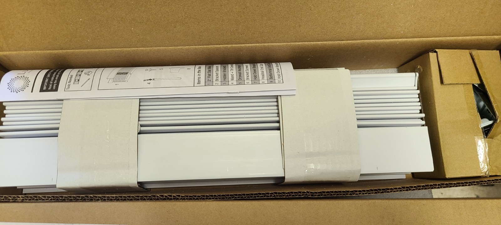 Lumino Blinds BS55 2in Cordless Flat Slat Faux Wood Blind