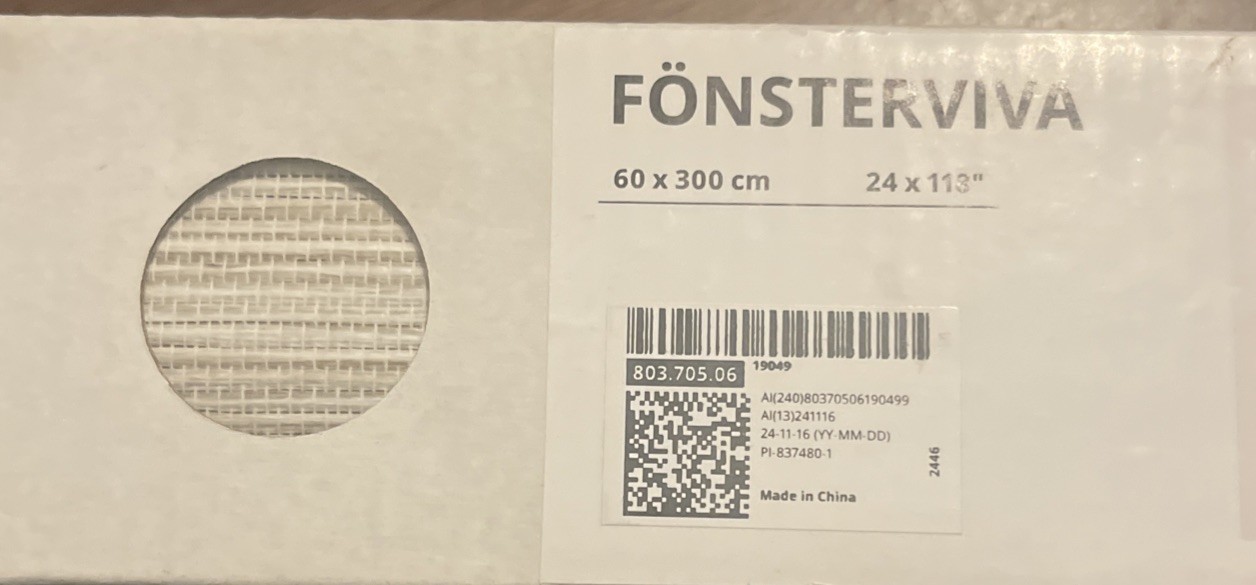 IKEA FONSTERVIVA Panel Curtain White/Beige 24×118″ 803.705.06. Lot Of 3.