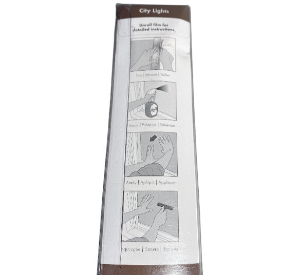 24 in. x 36 in. City Lights Decorative Window Film