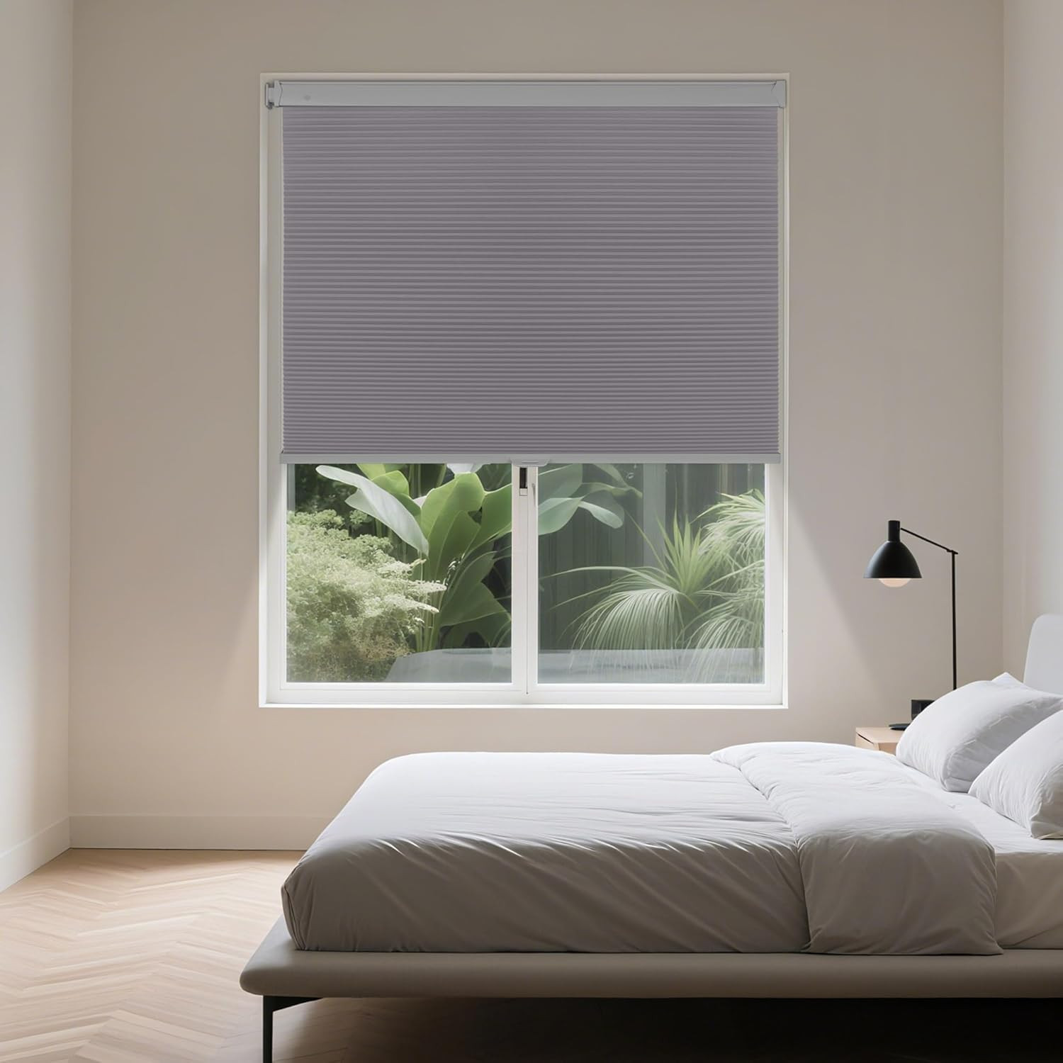 No Drill Blinds for Windows Blackout Cordless Cellular Shades Honeycomb Blinds P