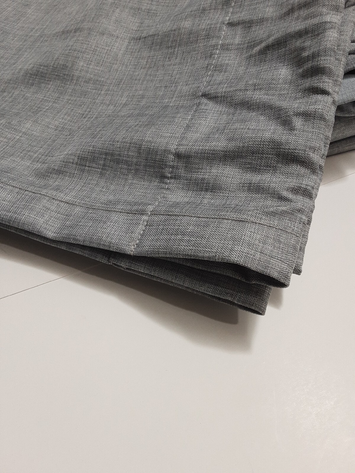 Room Essentials Room Darkening Gray Curtain Panels 42 W x 63 L SET OF TWO