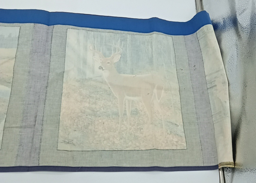 Vintage Deer Nature Valance Wall Hanging