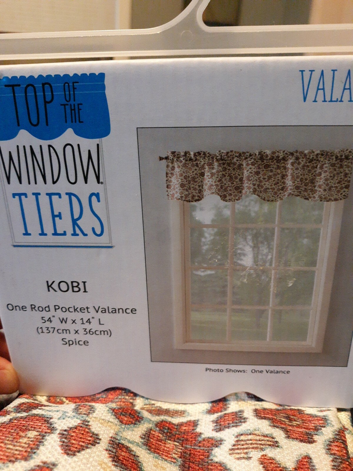 Window curtain Kobi Floral Valance Flowers Lichtenberg new