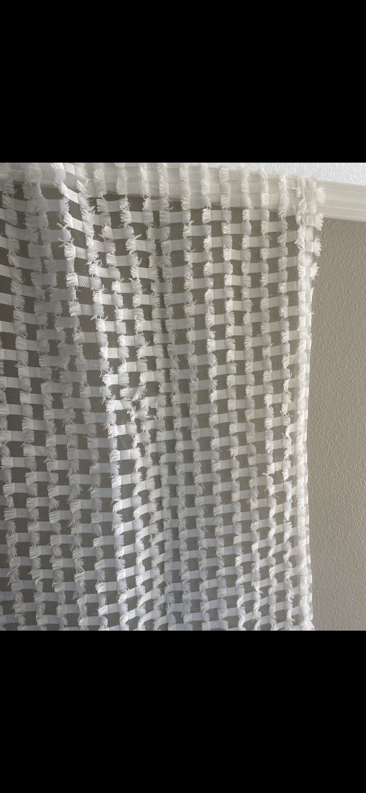 Lot 3 Sheer Fabric Curtain Panels Textured Madison Park Cortina 50×94.8