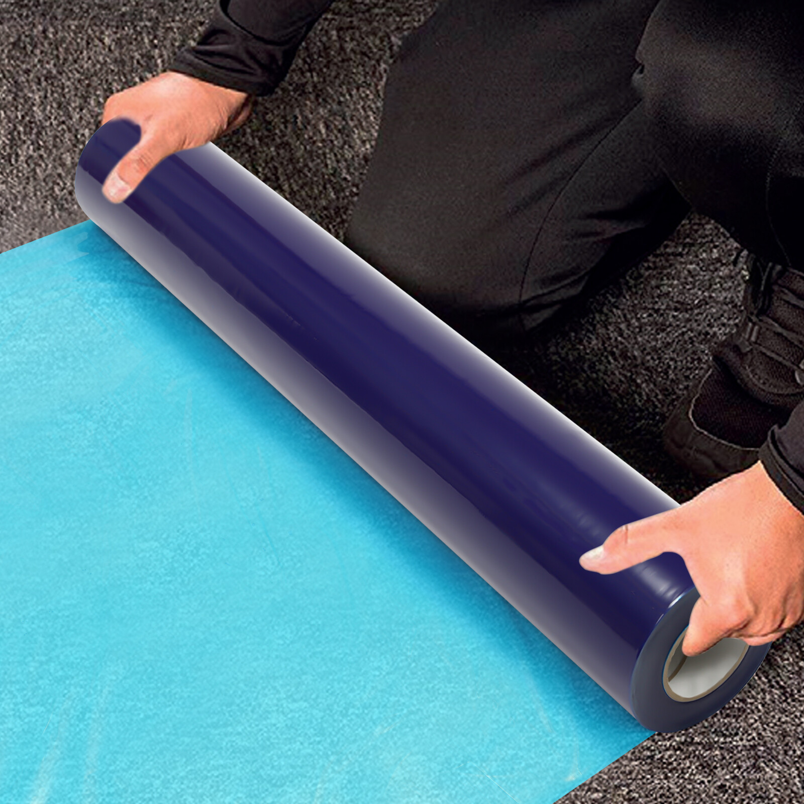 1 Rolls 36″ x 500′ Floor Carpet Protection Film Tape Self Adhesive Floor Tape