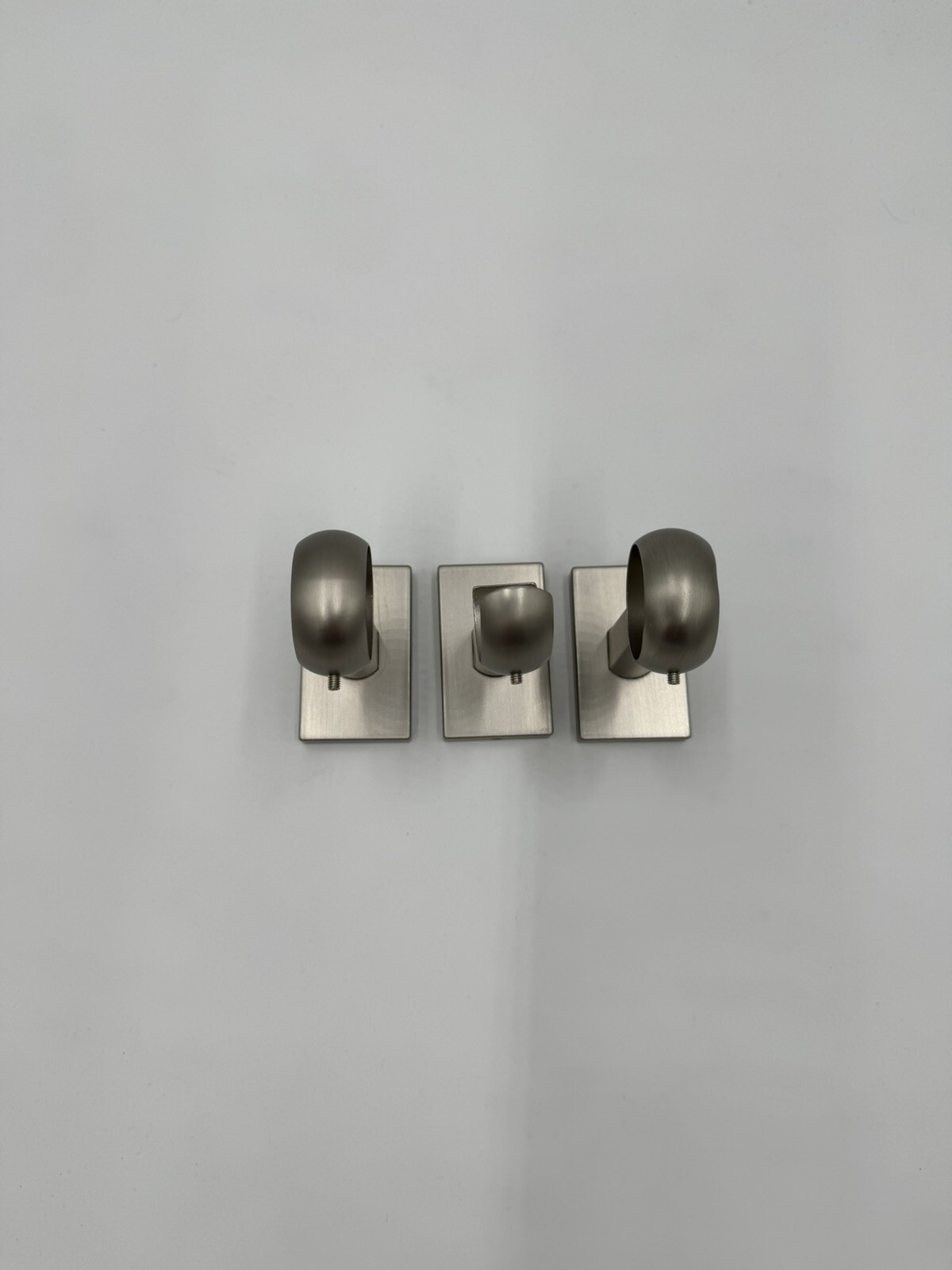 Williams Sonoma Curtain Bracket Assembly Hardware Kit Simple Barral Pewter