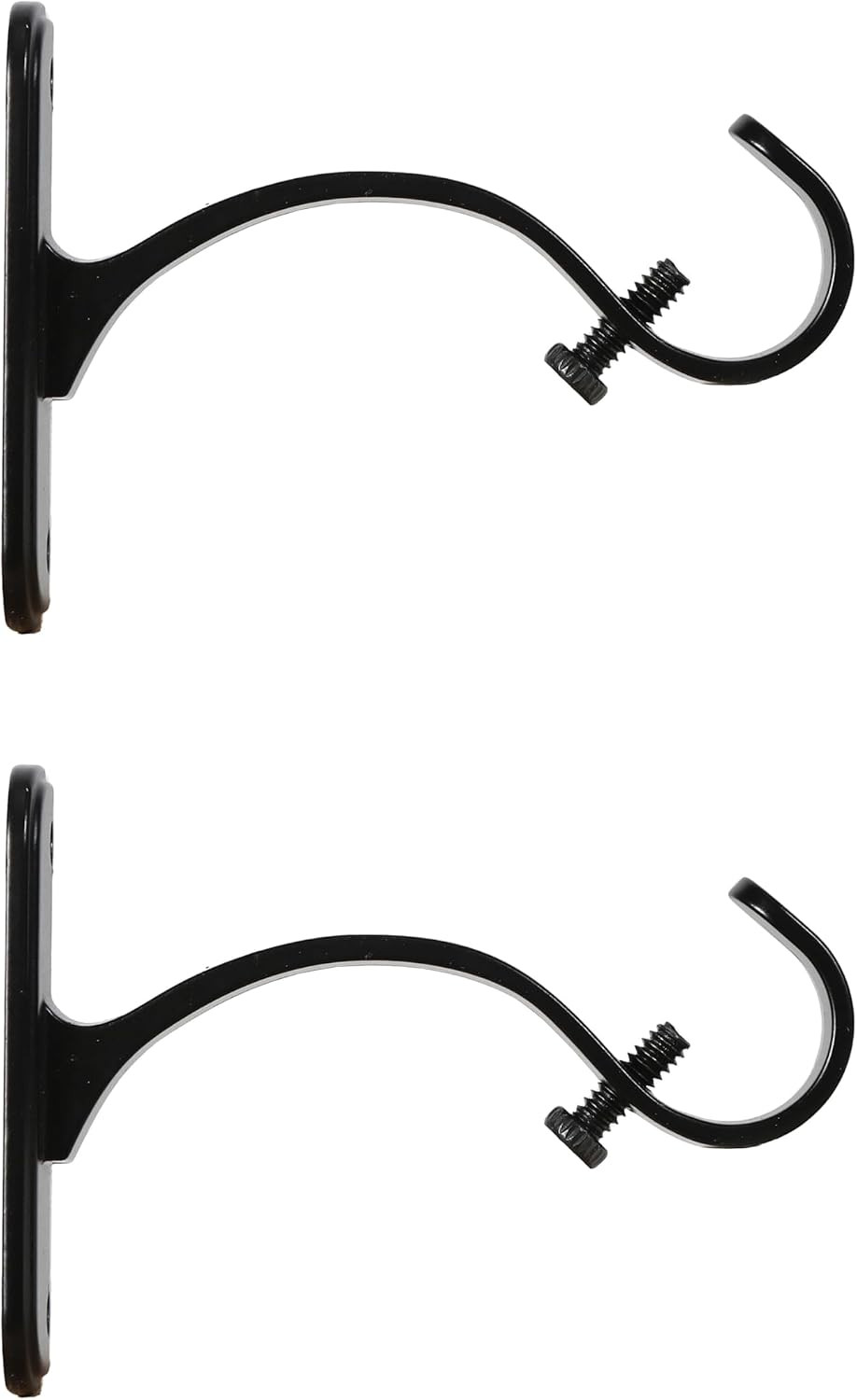 Curtain Rod Mounting Brackets, Wall or Ceiling Mount, 5/8″-3/4″