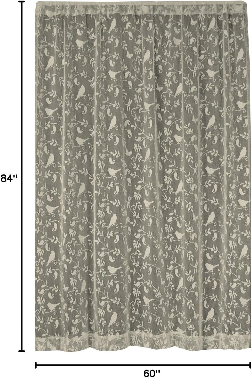 Heritage Lace Bristol Garden Cafe Window Panel 60″ x 84″ Livingroom Bedroom