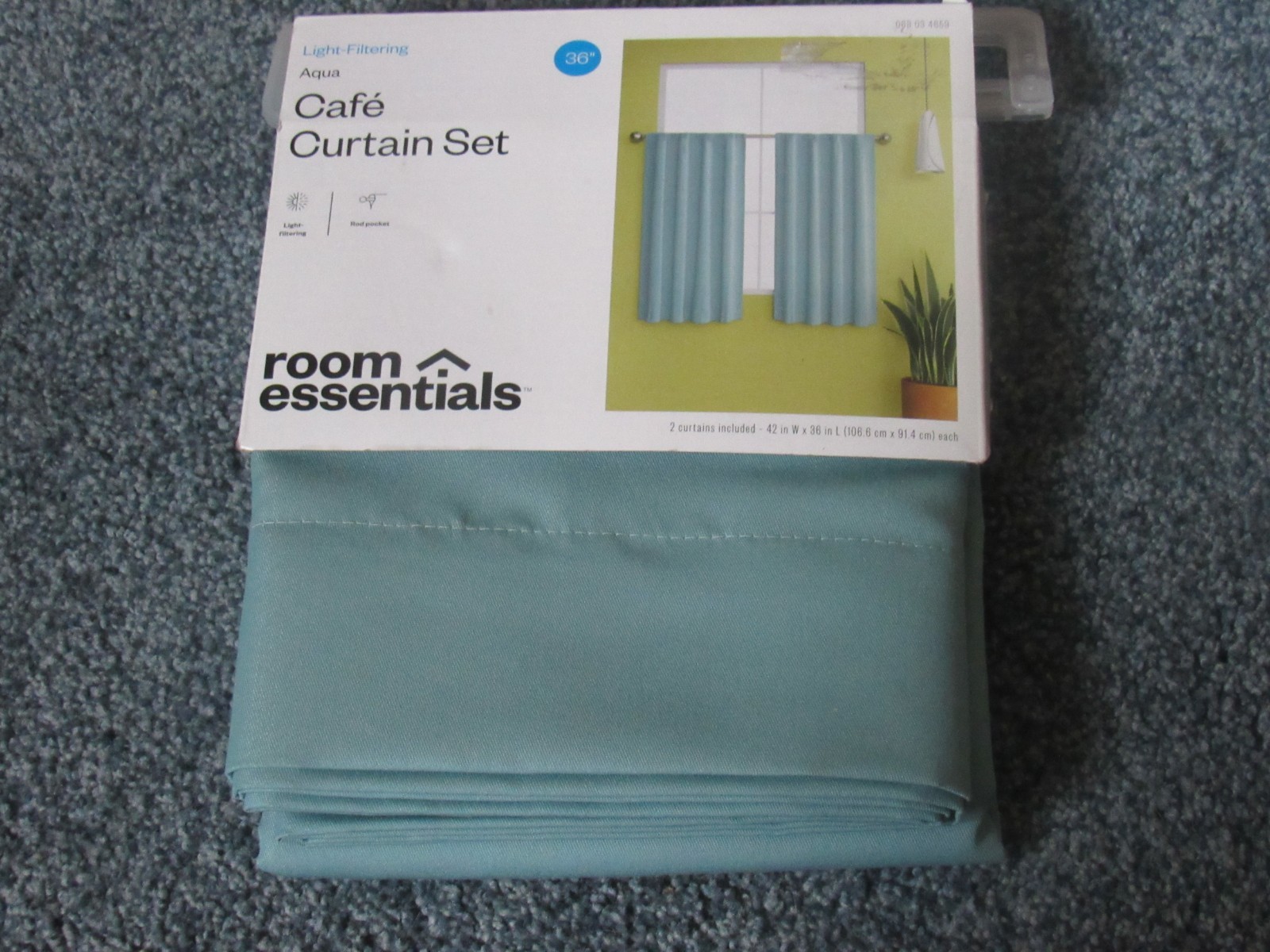 Cafe Curtains 36 Inch Length 2 Panels Set – NEW