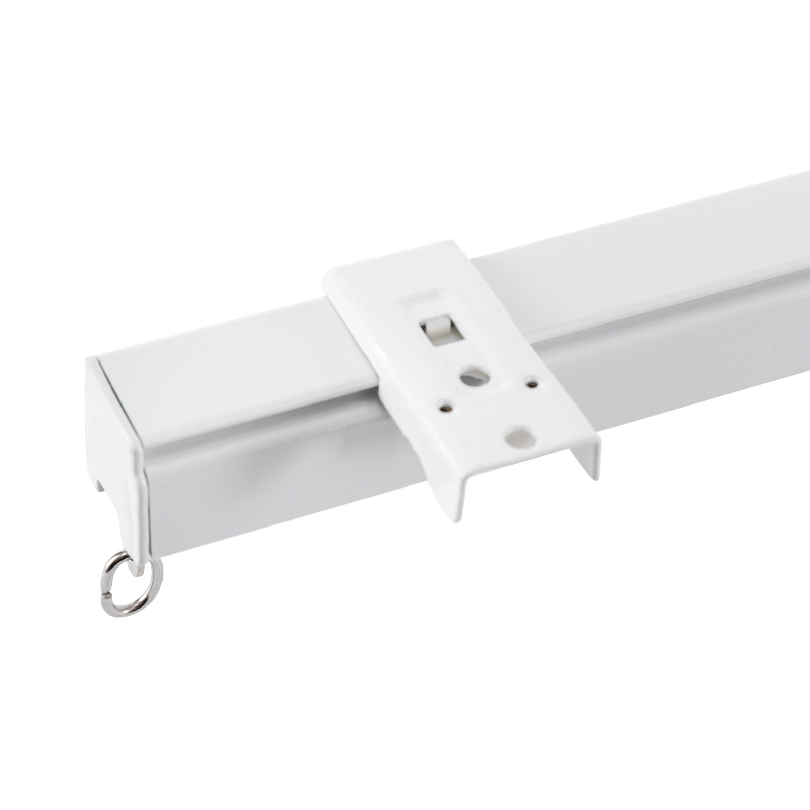Ceiling Mounted Curtain Track Kit w/ Hooks 3ft-6ft Curtain Track for Space,White