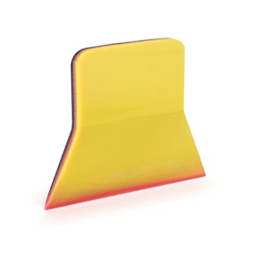 PPF Squeegee, Small Squeegee for Vinyl, 4-Inch TPU Rubber 4 Inch Yellow