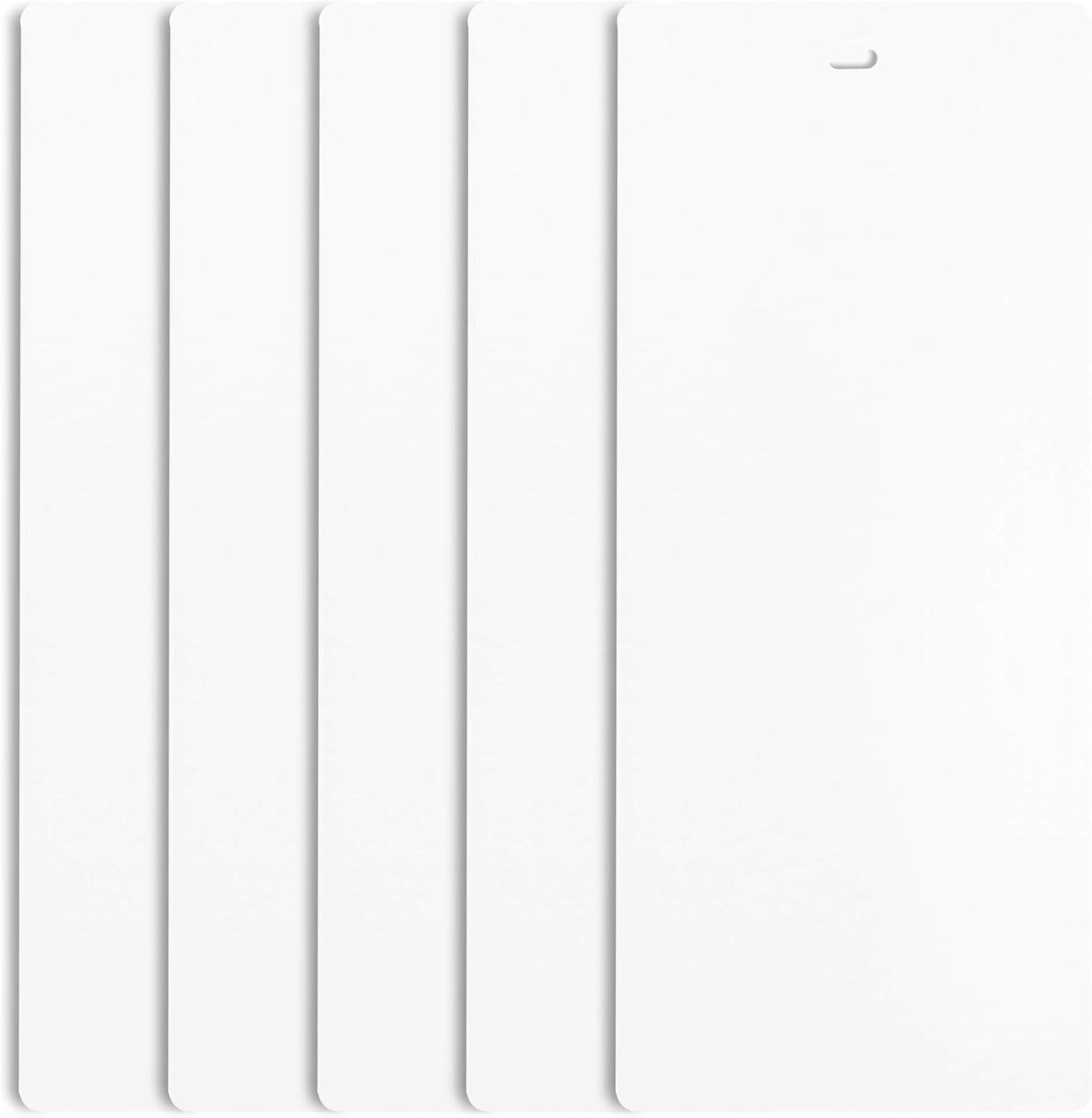 High-Quality Smooth Curved White PVC Vertical Blind Slats – 82.5″ (5 Pack)