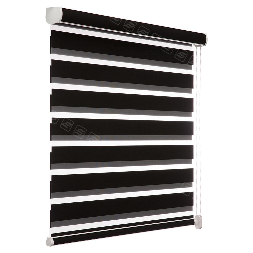 Changshade Customized Size 85% Blackout Roller Blinds Dual Layer Zebra Shades
