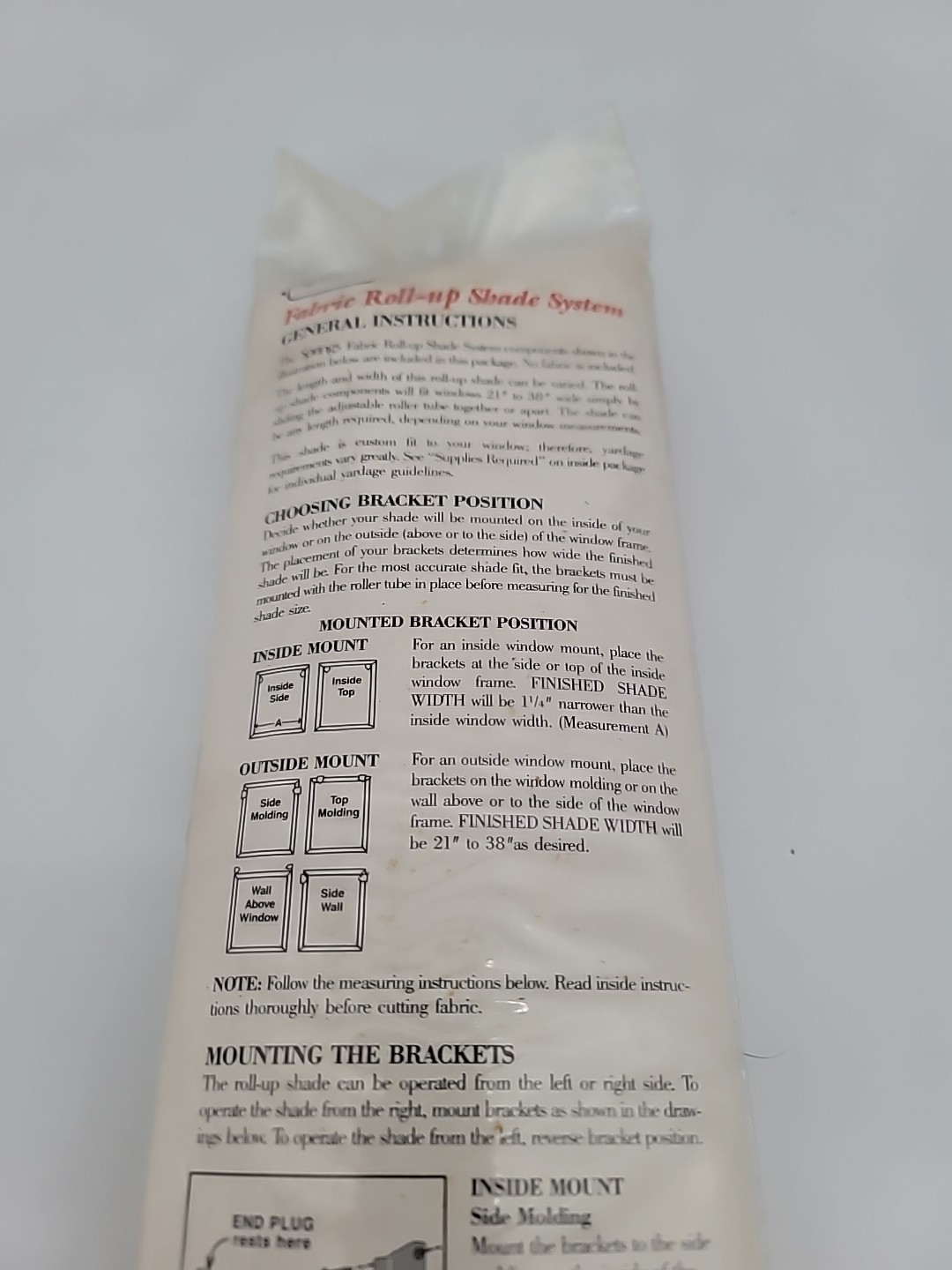Fabric Roll-Up Window Shade System by Springs