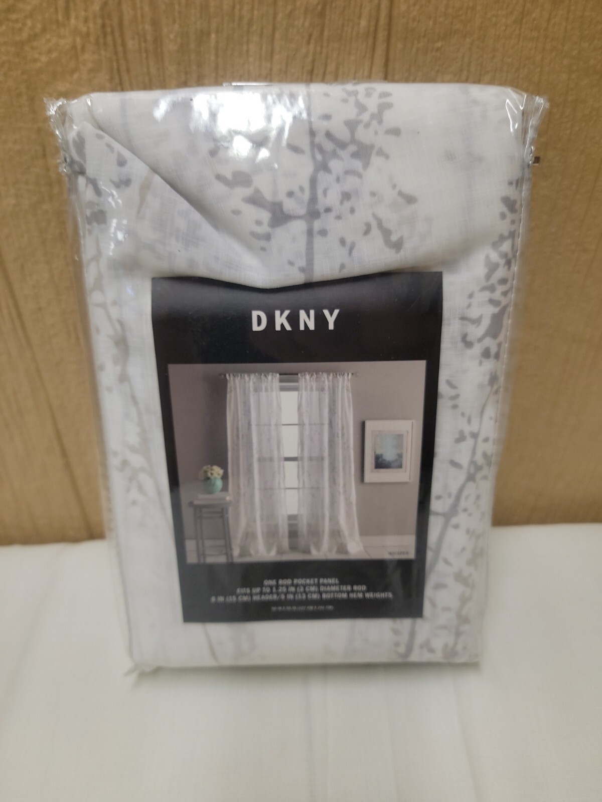 DKNY Single Rod Pocket Panel 50″x95″ Sheer 1.25 in Diameter Rod Paisley