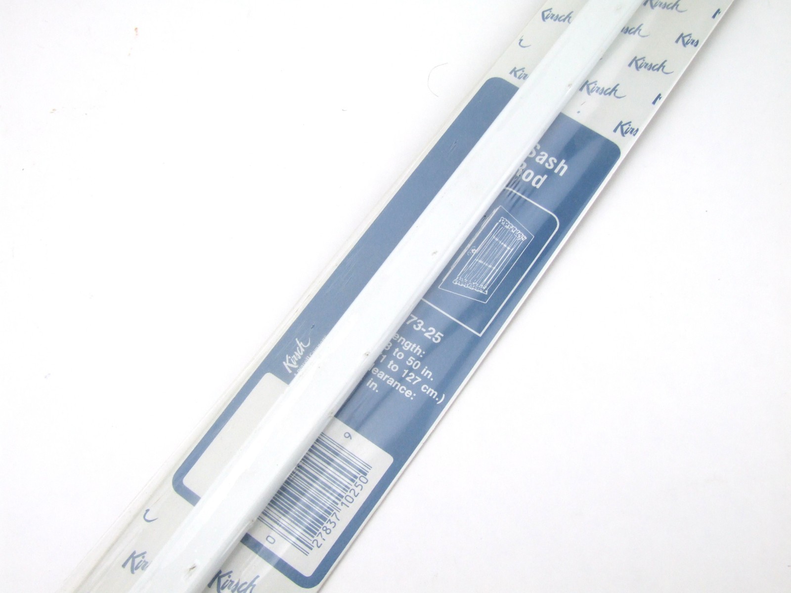 Kirsch Flat Sash 273025 Curtain Rod 28-50″ NOS