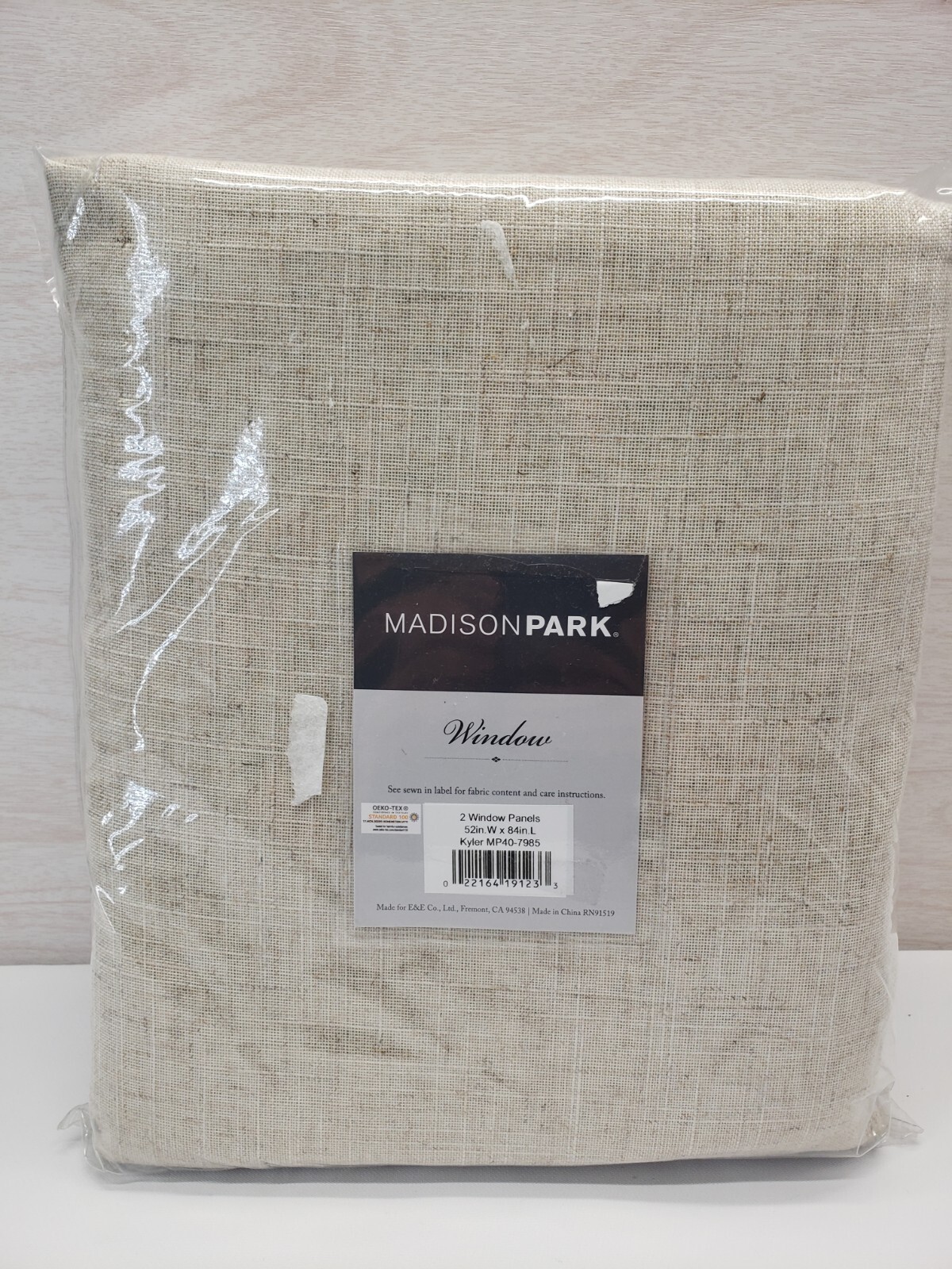 Madison Park Kyler Linen Blend Light Filtering Curtain Panel Natural – Pair