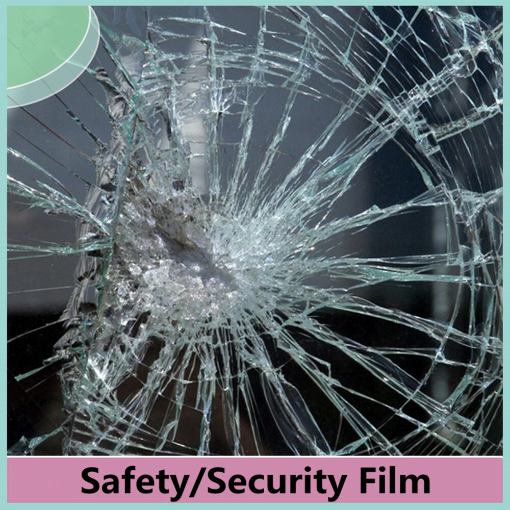 2mil Clear Safety Film Window Tint Home Anti-Shatter Glass Protection Solar Tint