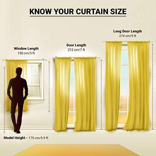 2 Piece Purple Tree Punching Crush Eyelet Window Door Curtains Set 5 7 9 Feet